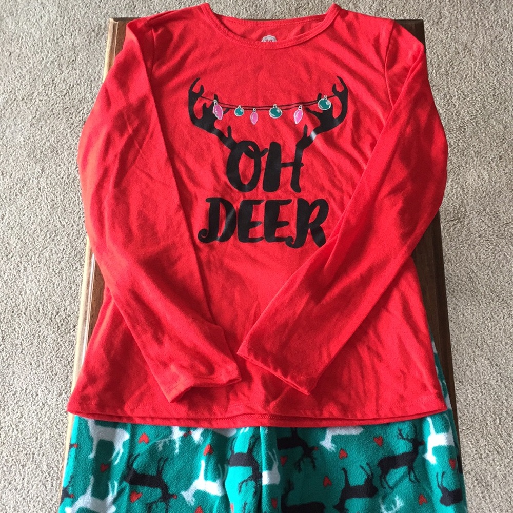 Total Girl "Oh Deer" Pajama Set